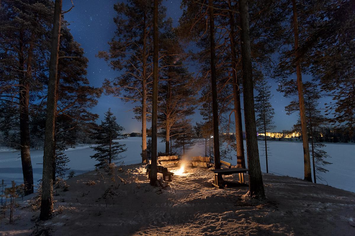 Hotel Vartiosaari The Aurora Island 로바니에미 외부 사진